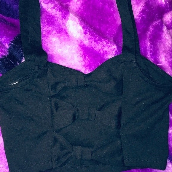 Ladder back black new without tag crop top - Picture 4 of 5